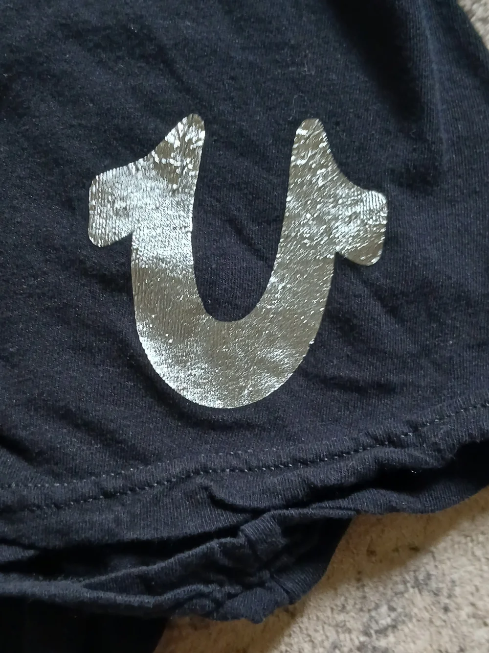 True Religion Metallic Horseshoe Graphic T-Shirt